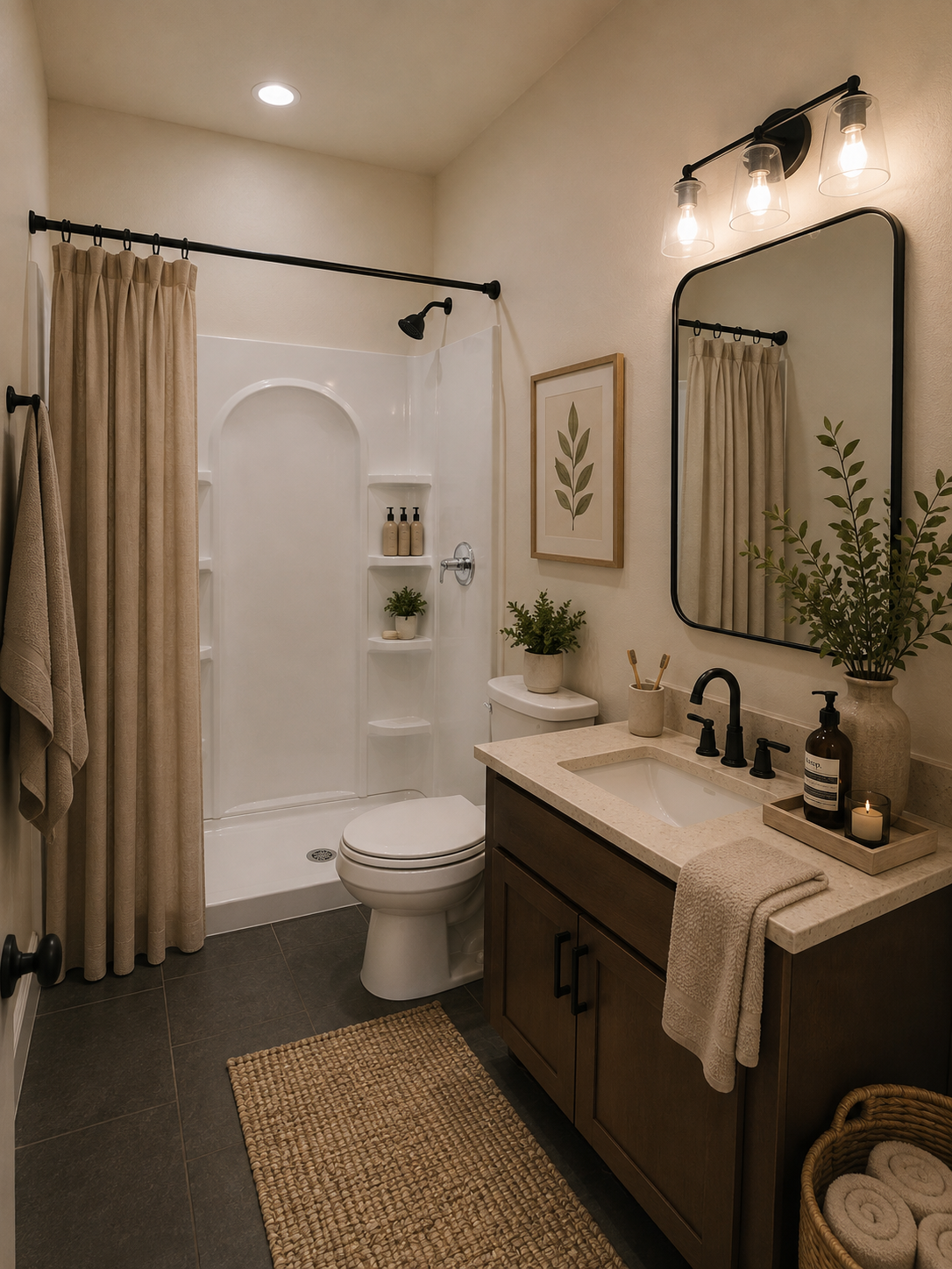 Bathroom remodel detail